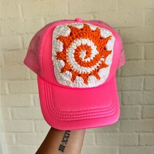 Granny Square Trucker Hat